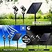 KEYNICE Solar Spotlights Waterproof IP65 Solar Powered Spotlight for Outdoor/Garden/Courtyard/Lawn(Warm White)