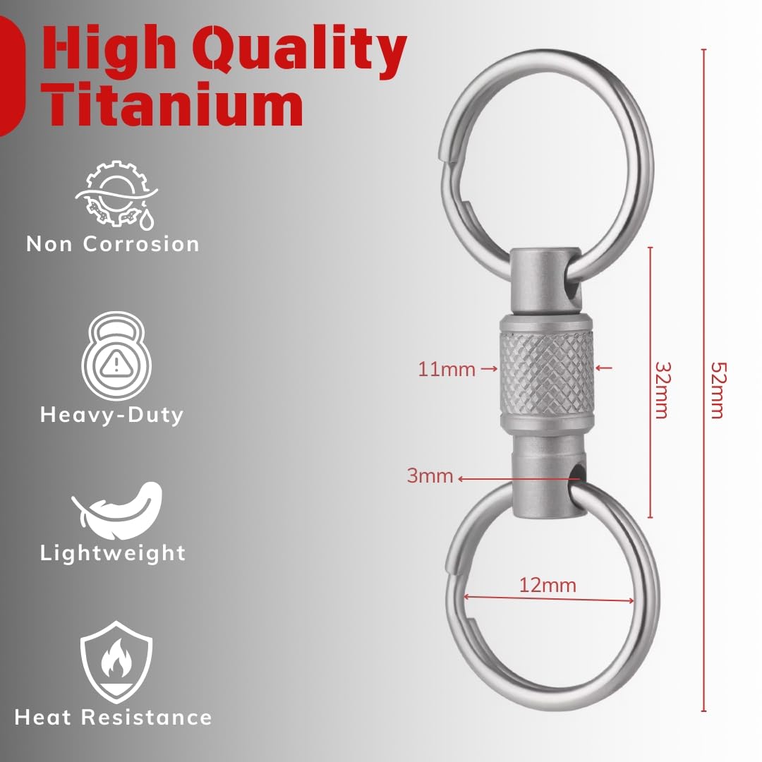 Disconnect Key Chain Mua JVCOM Titanium Quick Release Keychain, Detachable Key Ring ...