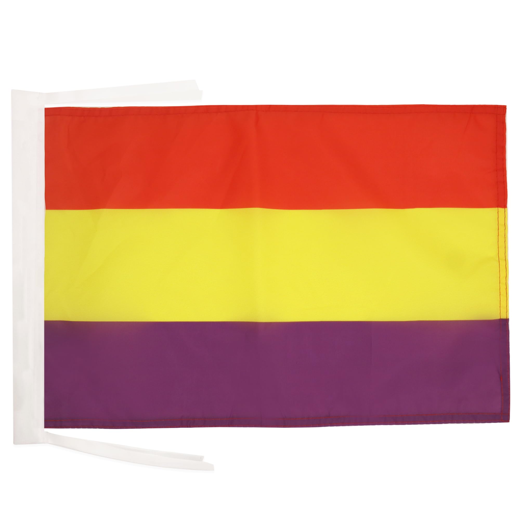 AZ FLAG - Second Spanish Republic Flag - 18'' x 12'' - 100% Polyester Spain Republican Small Banner with Two Cords - Fade Resistant - Vivid Colors - 18x12 in - 45x30 Cm — image 1