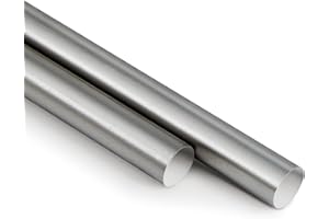 Gisafai 2 Pcs 316 Stainless Steel Rod 1/4''(6mm) Diameter 36'' (910mm) Length Solid Round Bar Metal Shaft Rods for DIY Craft Industry Metal Working