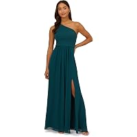 Amazon.com: Adrianna Papell Women's One Shoulder Chiffon Gown
