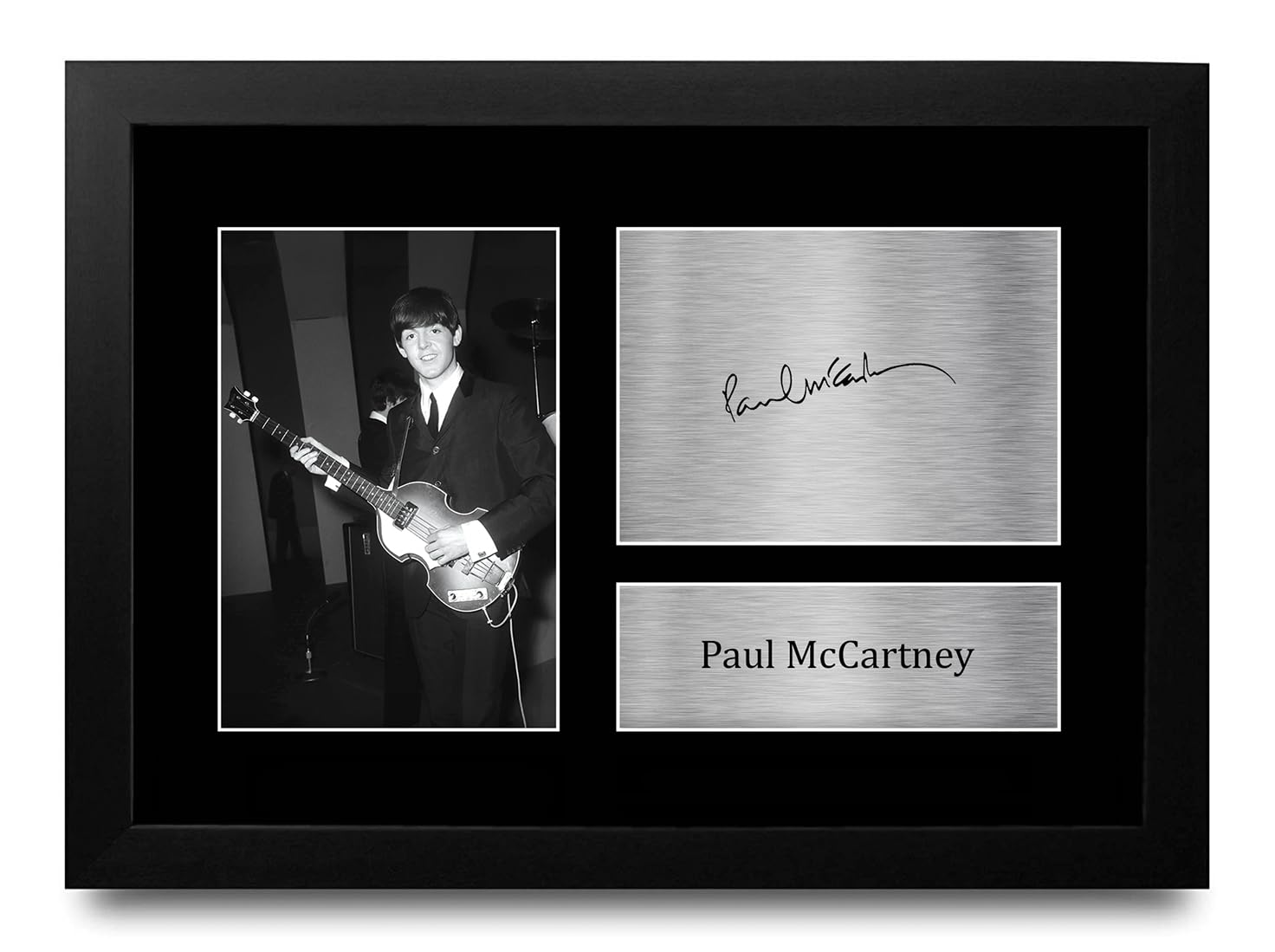 HWC Trading FR A4 Paul McCartney The Beatles Gifts Printed Signed Autograph Picture for Music Memorabilia Fans - A4 Framed — image 1
