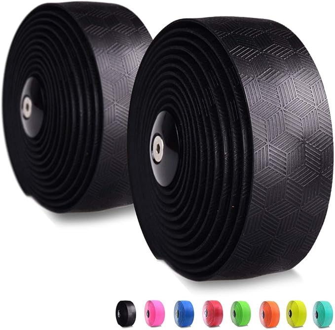 KINGOU Bike Handlebar Tapes PU Grippy Bicycle Bar Tape
