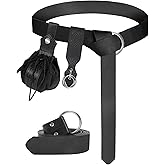 5PCS Renaissance Accessories Medieval Belt Leather Bracers Belt Pouch Keychain Renaissance Costume Set for Halloween