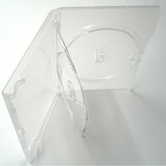 AGI AMARAY 10 X Genuine Amaray Triple DVD Clear Case with Double Tray