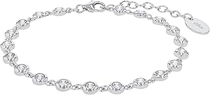 s.Oliver Armband 925 Sterling Silber/Edelstahl für Damen, Armschmuck, Motiv, Kommt in Schmuck Geschenk Box