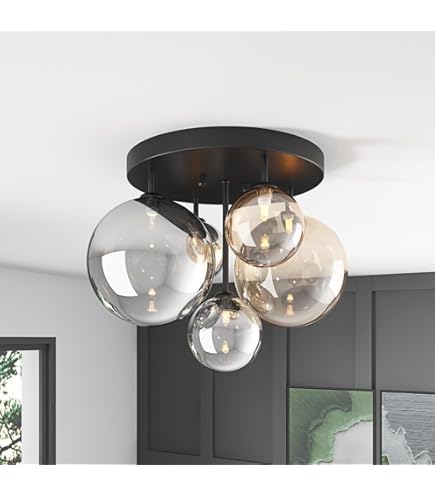 Plafón LED Moderno 1-3 Luces – Acabado En Latón Y Negro, Regulable, Para Interior