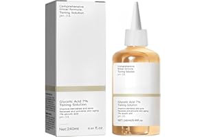AQISI Glycolic Acid 7% Toning Solution 8.44 Fl Oz, Glycolic Acid 7% Exfoliating Toner, Glycolic Acid Toning Solution, Rejuvenate Your Skin (240ML)