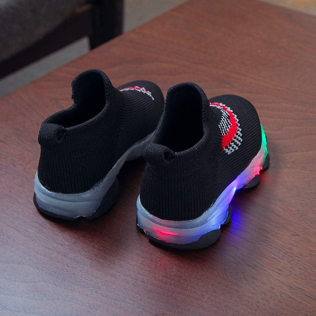 led feather pattern breathable sneakers