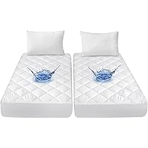 Amazon.com: Split King Mattress Protector Pad Waterproof for Adjustable Bed,  Absorbent Quilted Mattress Pad Split King Fitted Mattress Protector, Down  Alternative Filling Mattress Cover Waterproof : Home u0026 Kitchen