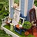 Flever Dollhouse Miniature DIY House Kit Creative Room with Furniture for Romantic Artwork Gift (Mary's Sweet Baking)