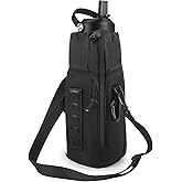 Bagenerous Gym Magnetic Water Bottle Holder with Adjustable Shoulder Strap and Phone Pocket,Holds 30/40oz Bottle Sleeve with Handle/Handleless,7 Card Pockets