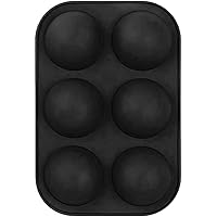 GBSELL 6 Holes Silicone Mold for Chocolate, Baking Mold for Making Hot Chocolate Bomb,Cake, Jelly, Pudding, Non Stick…