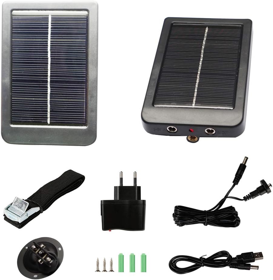 Trail Camera Solar Panel Kit Waterproof Solar Charger with a 1500 mAH