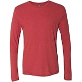 Next Level Apparel Men's Crew Neck Rib Knit Jersey, S, VINTAGE RED