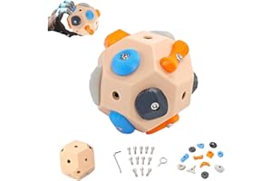 Handcrafted Boulder Block - Build Strength and Precision, 3D Rock Climbing Training Ball for Take It Out Anytime, Finger Stre