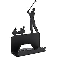 Innovative Fabricators Cow Cattle Mailbox Topper - Laser Cut Steel, Black Wrinkle Finish, 12" Wide