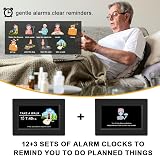 CAZOKASI Auto Dimmable Calendar Day Clock Digital Photo Frame 7 inch Black view 3