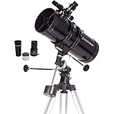 Celestron PowerSeeker 127EQ Reflector Telescope for Home Astronomy | German Equatorial Mount, Bright Views of the Moon, Planets &amp; Deep Sky, Slow-Motion Controls, Stable Tripod, Easy to Use