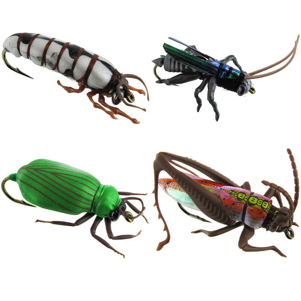 Jenzi Imitation insects XL 4pcs. Moth Musk beetle Beetle Grasshopper