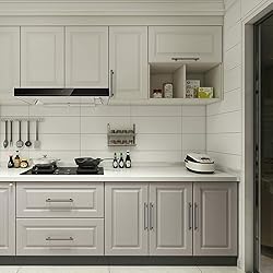 Probrico 5 Pack Black Kitchen Cabinet Pulls,Hole