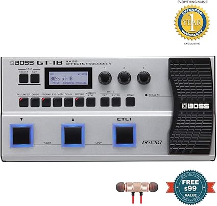 Amazon Com Boss Gt 1b Bass Effects Processor Includes Free