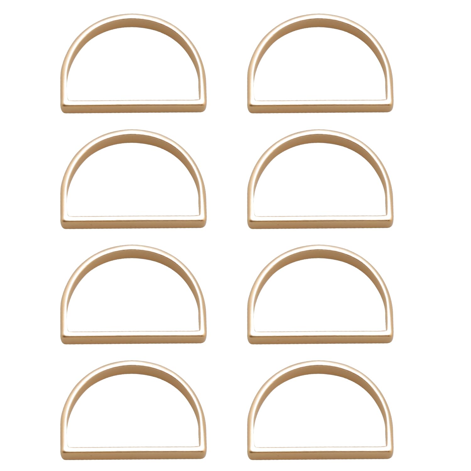 Rumyve 8Pcs Metal Napkin Rings Set,Gold Napkin Buckle Holder,Napkin Rings Holder Tableware Accessories for Wedding Banquet Anniversary Christmas Dinner Table Decoration