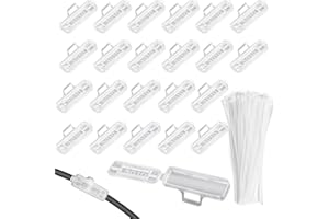 Liyquint 100-Pack Reusable Nylon 3010 Cable Labels with Zip Ties, Waterproof Dustproof Corrosion Resistant ID Tags for Power,