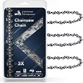 UNCO- Chainsaw Chain, 20 Inch, 3 Pack, 3/8 LP Pitch, 0.050" Gauge, 80 Drive Links, Chain Saw Blade
