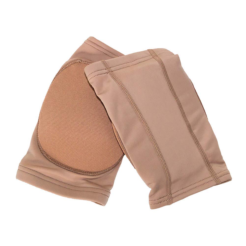 Photo 1 of DANCEYOU Dance Knee Pads Hard Sponge Volleyball Knee Brace for Big Kid Teen Adults Football Pole Dancer Workout Knee Protector, Tan, S
