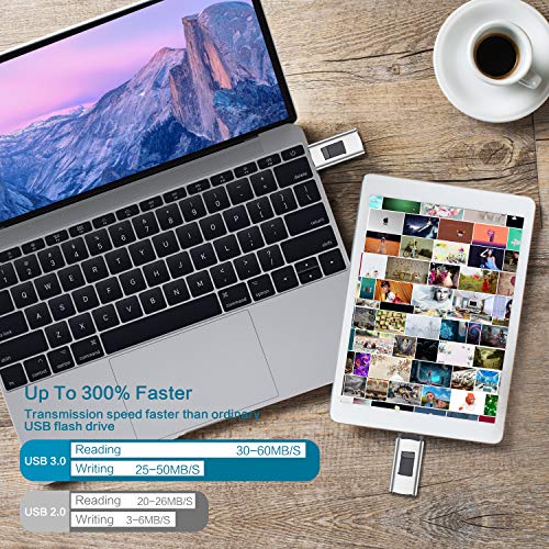 iOS Flash Drive for iPhone Photo Stick 512GB SZHUAYI Memory Stick USB 3