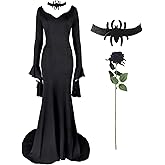 SHOHOKU Womens Cosplay Costume V-Neck Bodycon Maxi Dress for Halloween