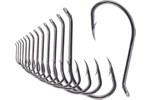 XFISHMAN Octopus-Hook-Fishing-Beak-Circle-Hooks-Freshwater-Red-Black-100-50 Pack