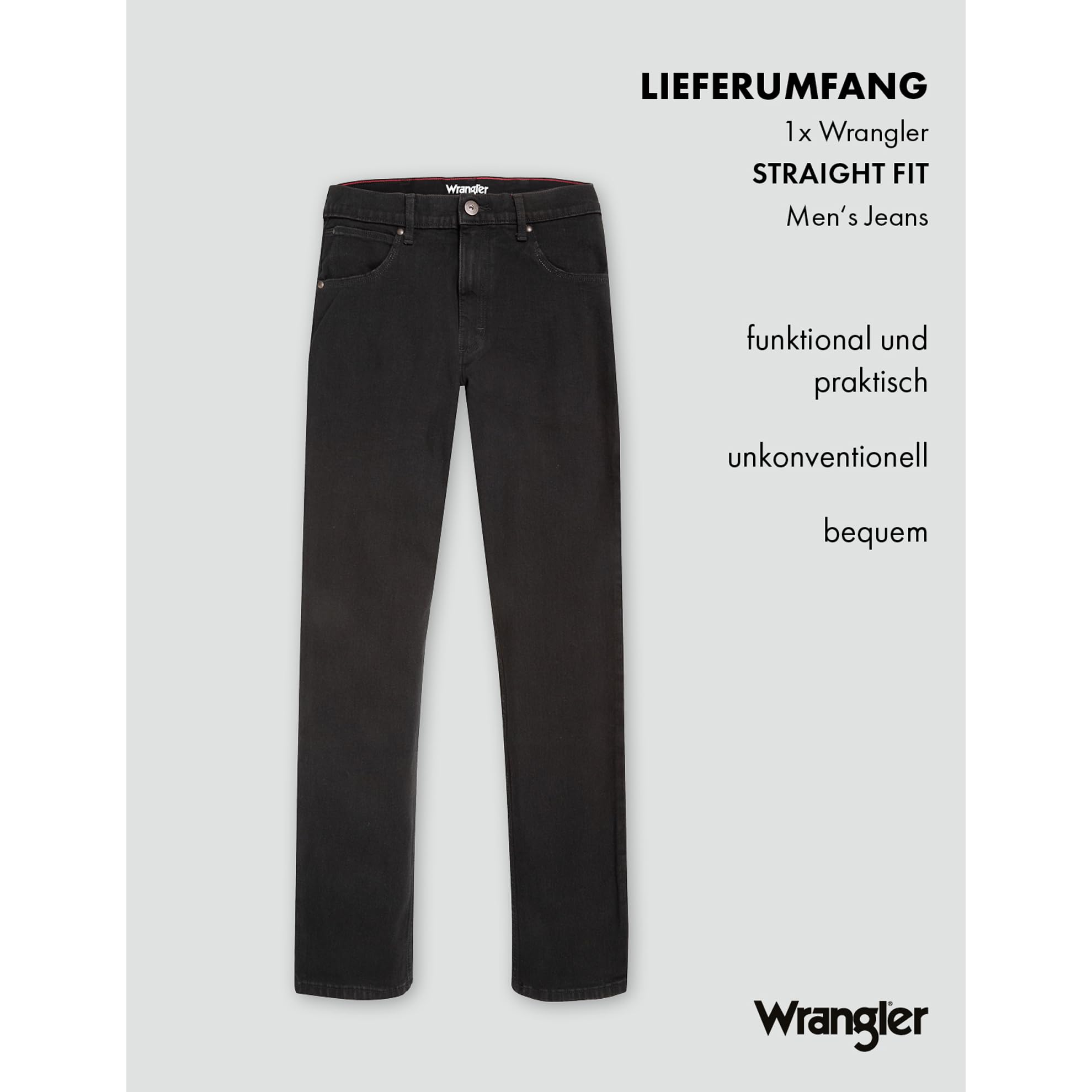 Wrangler Herren-Jeans Straight, Regular Fit, Straight Leg 8