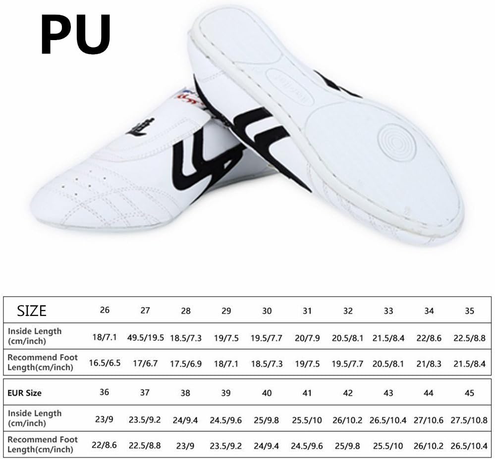 Taekwondo Shoes Martial Arts Sneaker Boxing Karate Kung Fu Tai Chi Shoes Black Stripes Sneakers Lightweight Shoes : Sports & Outdoors