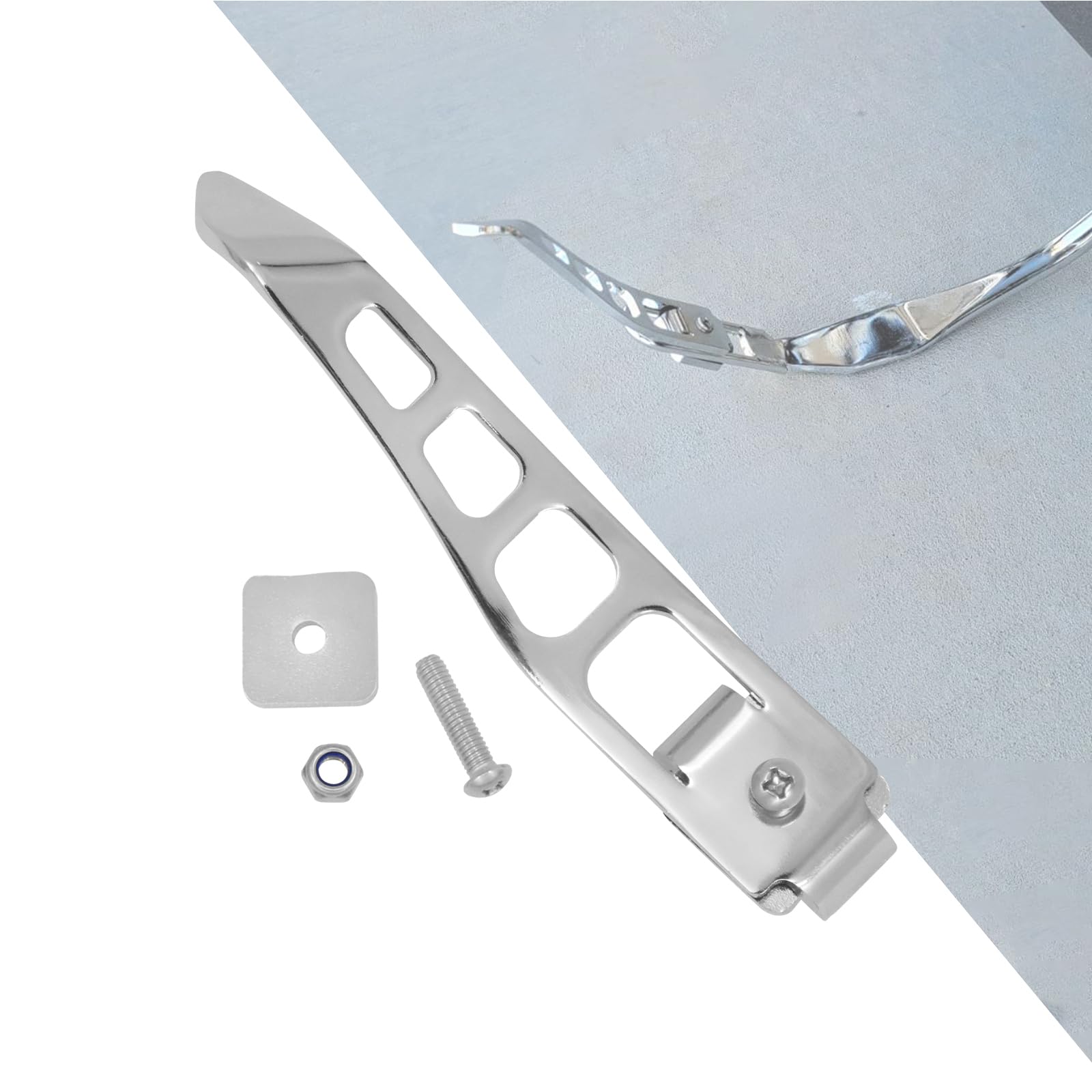Photo 1 of HDBUBALUS Motorcycle Kickstand Extension Fit for Harley Dyna Street Bob FXDB Fat Bob Low Rider Super Glide Custom 1993-2017 Chrome