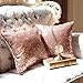 Kevin Textile Sequins Decorative Luxurious Home Party Square Pillow Case Cushion Cover, 18