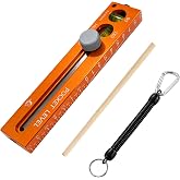 Xanadued Multifunctional Marking Level Ruler, 4-in-1 Measuring Tool 90&deg;-180&deg; Angle Mark, Aluminum Pocket Spirit Level Depth Scribing Tool with Dual Magnets for Woodworking &amp; Carpentry DIY