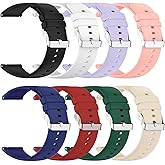 Jieinyin 8-Pack Compatible with Mingdaln G28 G20 Smart Watch Bands, Soft Silicone Adjustable Wristband Straps Replacement Bands(Not Fit for P90)