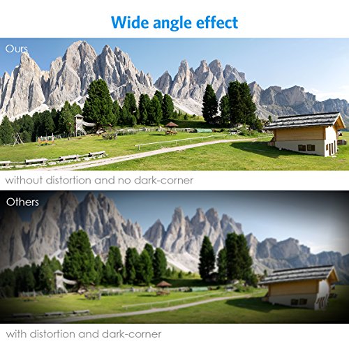 [Upgraded Version] Criacr For iPhone Camera Lens Kit, 0.6X Wide Angle Lens + 15X Macro Lens, Clip-On Cell Phone Lens for iPhone X / 8 / 8 Plus / 7 / 6 / 6S, Samsung, Most Smartphones (NO Distortion) - Thumbnail 3
