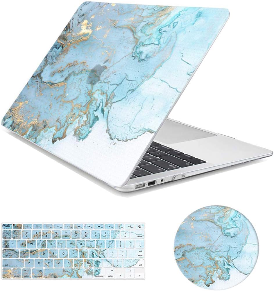 Arike MacBook 12 inch Case (A1534), Marble Design Slim Plastic Hard Case with Keyboard Cover & Mouse Pad Compatible for MacBook 12 Inch with Retina Display