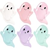 Halloween Paper Plates, Pastel Ghost Party Plates, 50 PCS | Cute Ghost Paper Plates for Halloween Parties, Birthday, Classroom Events and Fall Celebrations
