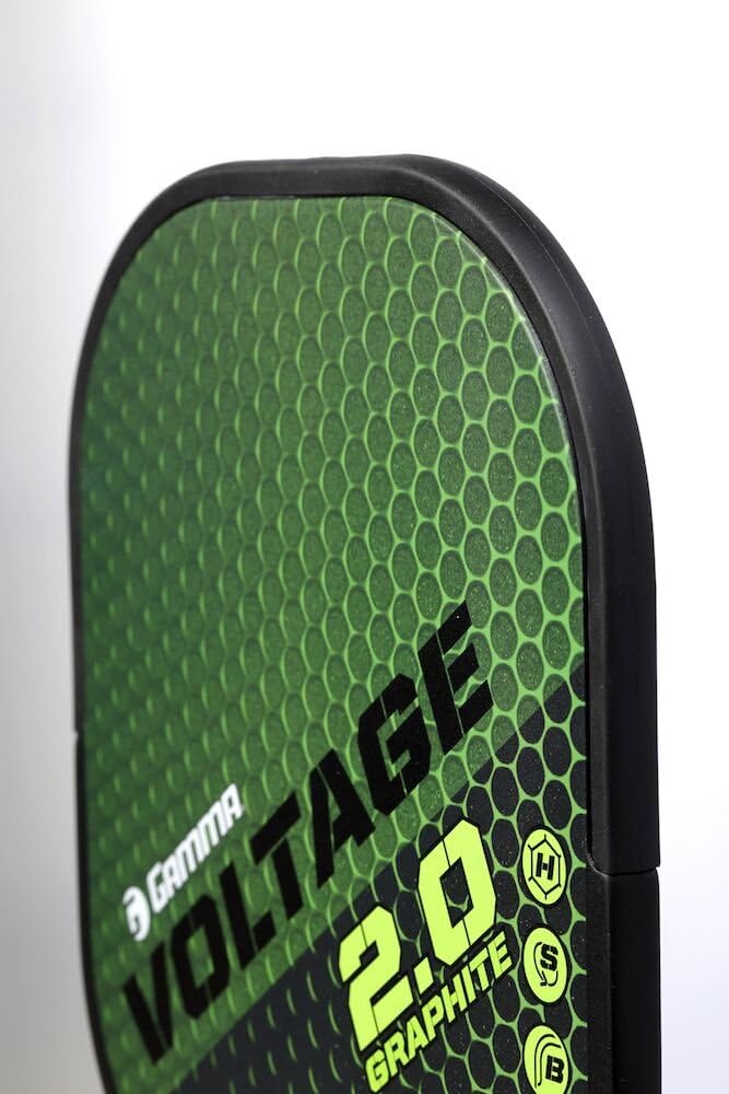 GAMMA Sports 2.0 Voltage Pickleball Paddle: Mens and Womens Textured Graphite Face Pickle-Ball Racquet - Indoor and Outdoor Racket: Green, ~7.6 oz : Sports & Outdoors