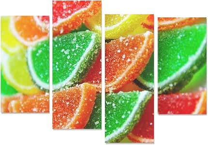 XINGCHENSS 4 Piezas de Pintura para decoración de Pared Mermelada de