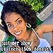 Venice Hair 13x6 Lace Front Human Hair Wigs for Black Women Virgin Curly Human Hair Wigs Short Lace Frontal Wig Pre Plucked with Baby Hair (10inch, 130% density