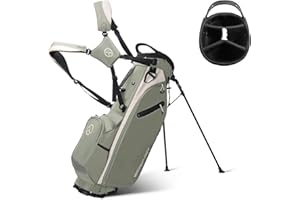 T WINSOLOGY Lightweight Golf Stand Bag with 4 Way Top Dividers for Men and Women, Only 4.2 Pounds, 8 Storage Pockets Including Cooler, Double Shoulder Straps, Womens Golf Club Bag
