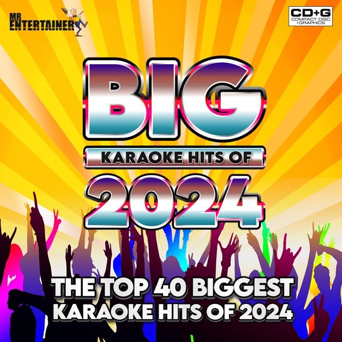 Mr Entertainer Big Karaoke Hits of 2024 Karaoke CDG Pack. Top 40 Latest Chart Pop Songs