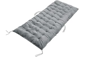 Stonehomy Patio Chaise Lounge Chair Cushion, Extra Long Thick Zero Gravity Recliner Cushion Pad, Rocking Chair Sofa Cushion for Outdoor Indoor Home Office, Grey 65x21inches