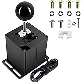PALUMMA USB Gear Shifter for Racing Game, 7+R, Black, Compatible with Logitech G29/G27/G25/G920 & Thrustmaster T300RS/GT Stee
