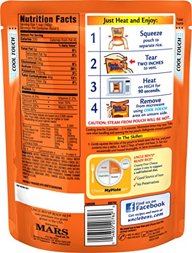 UNCLE BEN'S Ready Rice: Creamy Four Cheese, 8.5oz